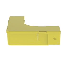 ángulo recto a 90º horizontal con tapa para canaletas fiberrunner™ 2x2 color amarillo204528