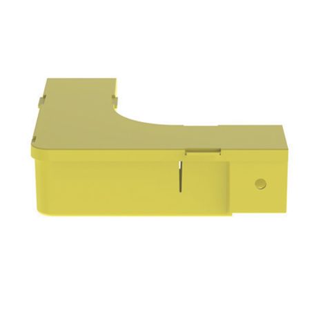 Ángulo Recto A 90º Horizontal Con Tapa Para Canaletas Fiberrunner™ 2x2 Color Amarillo