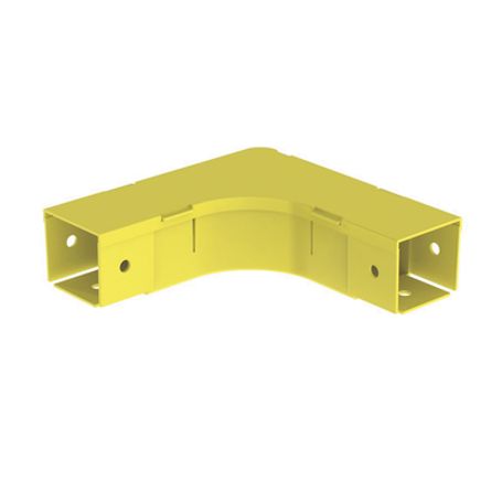 Ángulo Recto A 90º Horizontal Con Tapa Para Canaletas Fiberrunner™ 2x2 Color Amarillo