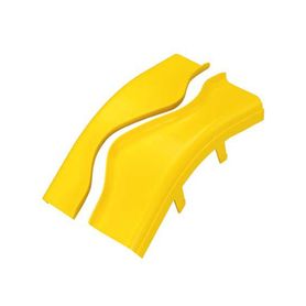 tapa de bajada vertical exterior de 45º para uso con canaletas 4x4 fiberrunner™ color amarillo