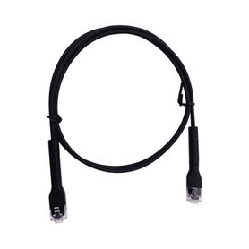 cable de parcheo ultra slim con rj45 flexible utp cat6  05 m negro diámetro reducido214038