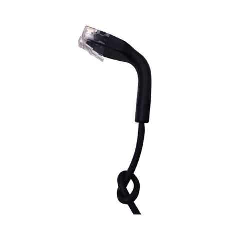 Cable De Parcheo Ultra Slim Con Rj45 Flexible Utp Cat6  0.5 M Negro Diámetro Reducido