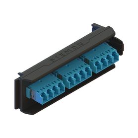 placa acopladora lightverse 6 conectores dúplex lcapc acepta hasta 12 fibras monomodo no shuttered