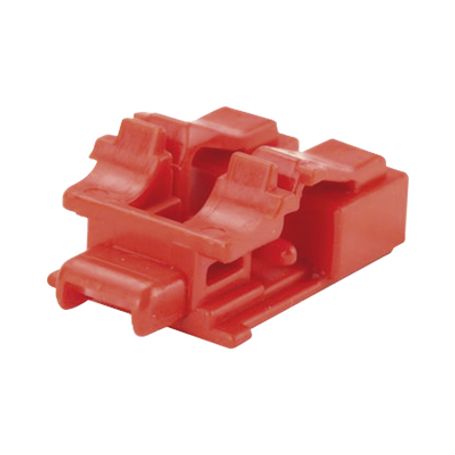 Kit De 10 Dispositivos Para Bloquear Puertos De Fibra Óptica Lc Duplex Color Rojo Incluye Llave De Extracción