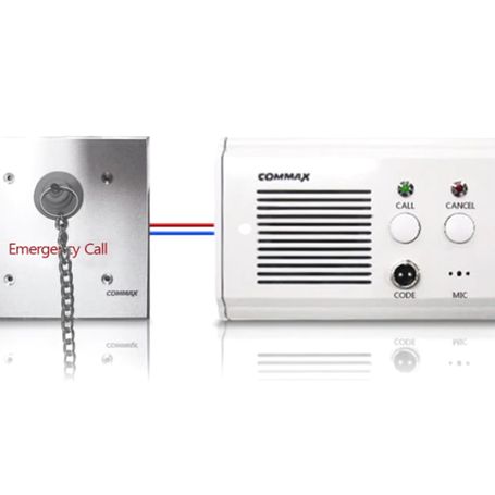 Commax Es420  Botón De Emergencia Con Cadena Para Uso En Regaderas Cuenta Con Protección Contra Agua / Sistema De Enfermeria Con