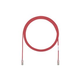 cable de parcheo tx6 utp cat6 diámetro reducido 28awg color rojo 65ft 