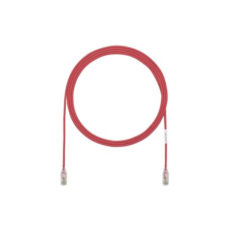 Cable De Parcheo Tx6 Utp Cat6 Diámetro Reducido (28awg) Color Rojo 65ft 