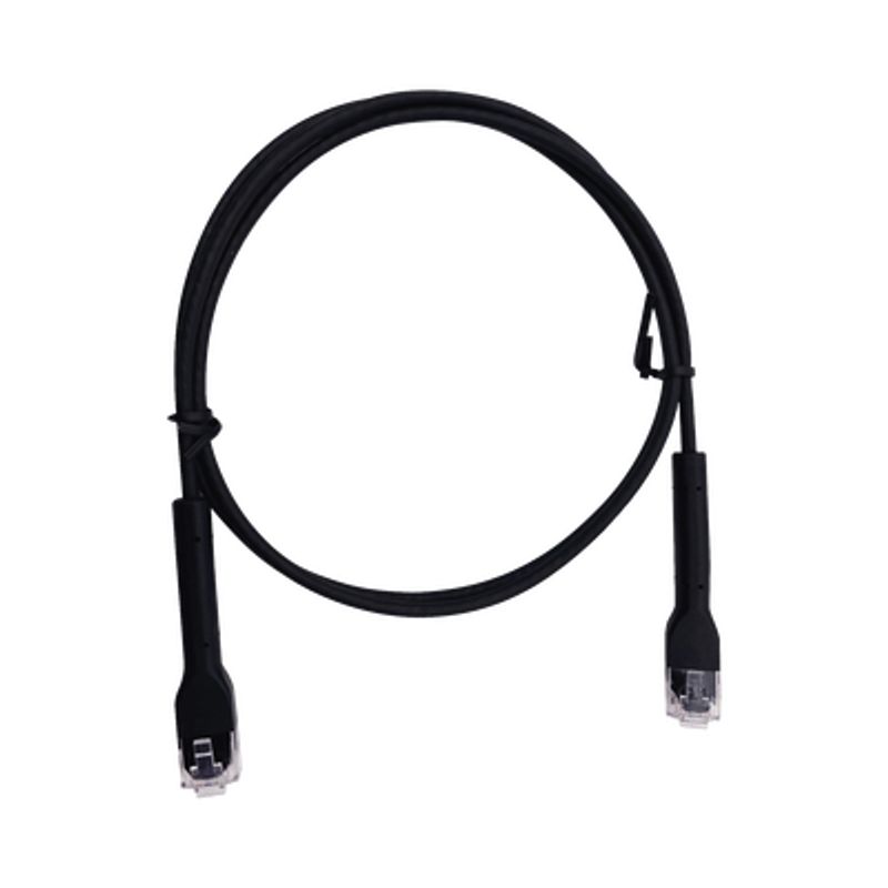 Cable De Parcheo Ultra Slim Con Rj45 Flexible Utp Cat6  10 M Negro Diámetro Reducido