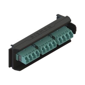 placa acopladora lightverse 6 conectores dúplex lcupc shuttered acepta hasta 12 fibras multimodo 0m3 y om4