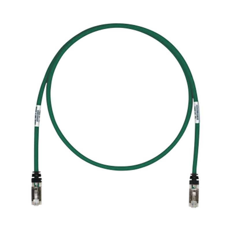 Patch Cord Cat6a Blindado S/ftp Cm/ls0h 25ft Color Verde