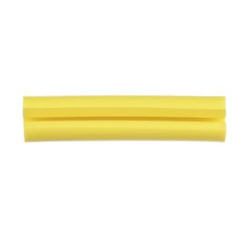 manguito porta etiquetas de identificación para fibra simplex de 2 mm 1 in de largo color amarillo paquete de 100pz   199733