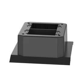 caja de conexión doble para uso con canaleta de piso afr4bcbl6 material pvc rigido color negro 216524