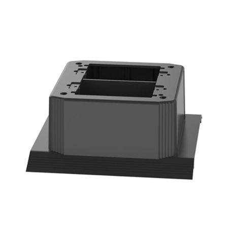 Caja De Conexión Doble Para Uso Con Canaleta De Piso Afr4bcbl6 Material Pvc Rigido Color Negro 