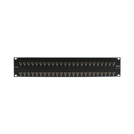 patch panel ultramax utp precargado con jacks cat5e 48 puertos plano 2u