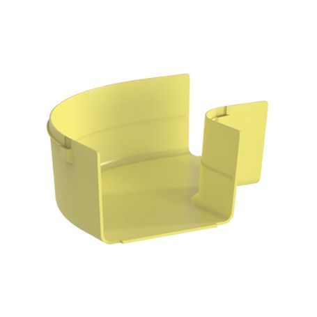 Ángulo Recto A 90º Horizontal Para Canaletas Fiberrunner™ 6x4 Color Amarillo