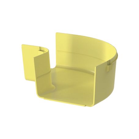 Ángulo Recto A 90º Horizontal Para Canaletas Fiberrunner™ 6x4 Color Amarillo