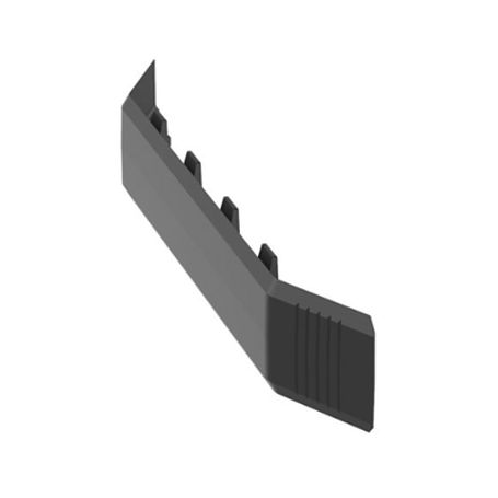 Unión Recta Para Canaleta De Piso Afr4bcbl6 Material Pvc Rigido Color Negro 
