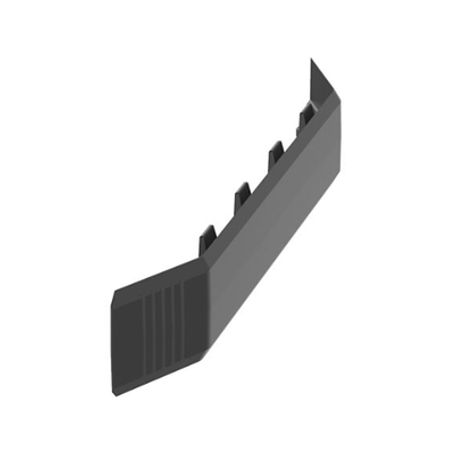 Unión Recta Para Canaleta De Piso Afr4bcbl6 Material Pvc Rigido Color Negro 