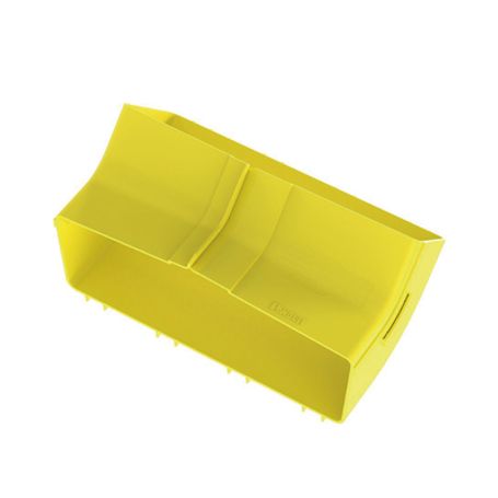 Bajada Vertical Interior De 45º Con Tapa Para Uso Con Canaletas 12x4 Fiberrunner™ Color Amarillo