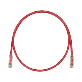 cable de parcheo tx6 utp cat6 24 awg cm color rojo 100ft