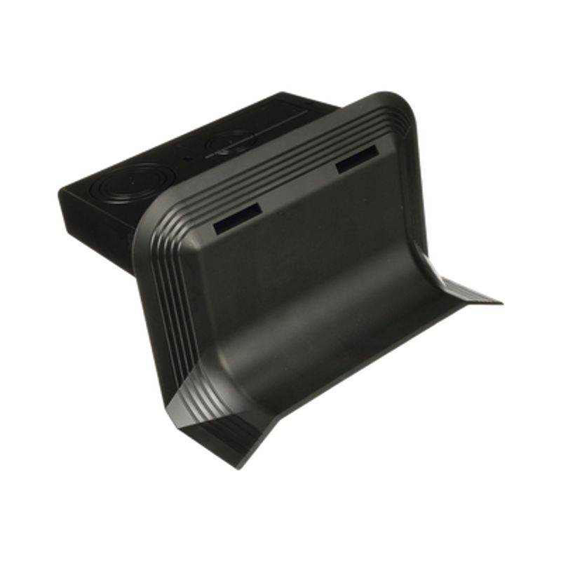 Accesorio De Conexión A Pared Para Uso Con Canaleta De Piso Afr4bcbl6 Material Pvc Rigido Color Negro 