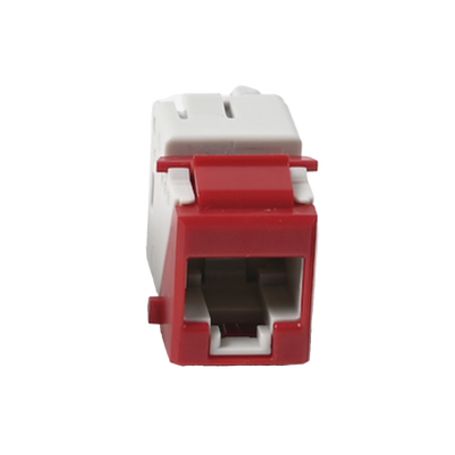 jack ultramax cat5e utp tipo keystone color rojo punch down