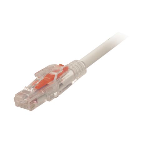 patch cord lockit ™ cat6 utp cm  ls0h 10ft color blanco 26 awg