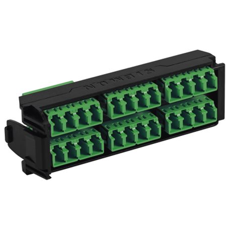 Placa Acopladora Lightverse 12 Conectores Dúplex Lc/apc Shuttered Acepta Hasta 24 Fibras Monomodo