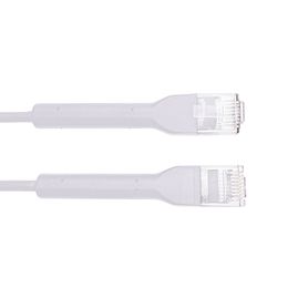 cable de parcheo ultra slim con bota flexible utp cat6  3 m blanco diámetro reducido214206