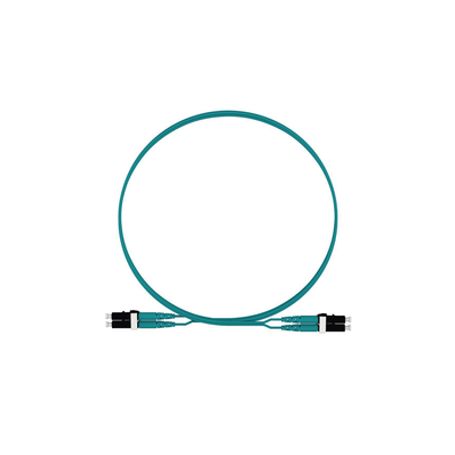 jumper de fibra optica multimodo 50125 om4 lclc duplex lszh color aqua 2 metros185676