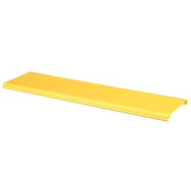 tapa con bisagra a presión para canaleta fiberrunner™ fr6x4yl2 de pvc rigido color amarillo 2 m de largo184840