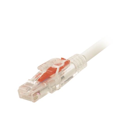 patch cord lockit™ cat6 utp cmls0h 3ft color blanco 26 awg