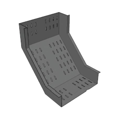 curva vertical interior para fondo sólido perforado de 4 x 6 perfil z