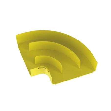 ángulo recto a 90º horizontal para canaletas fiberrunner™ 12x4 color amarillo204388