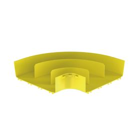 ángulo recto a 90º horizontal para canaletas fiberrunner™ 12x4 color amarillo204388