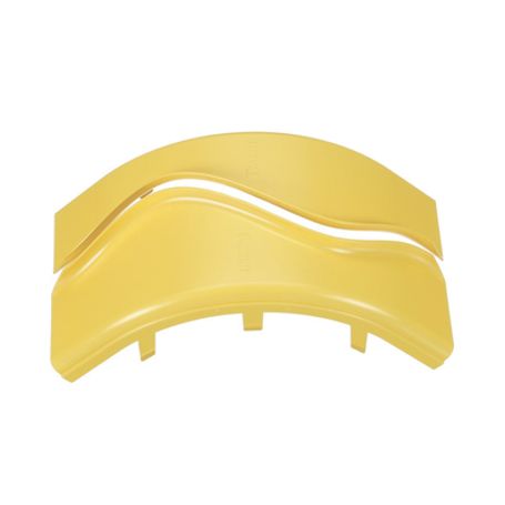 Tapa De Bajada Vertical Exterior De 90º Para Uso Con Canaletas 6x4 Fiberrunner™ Color Amarillo
