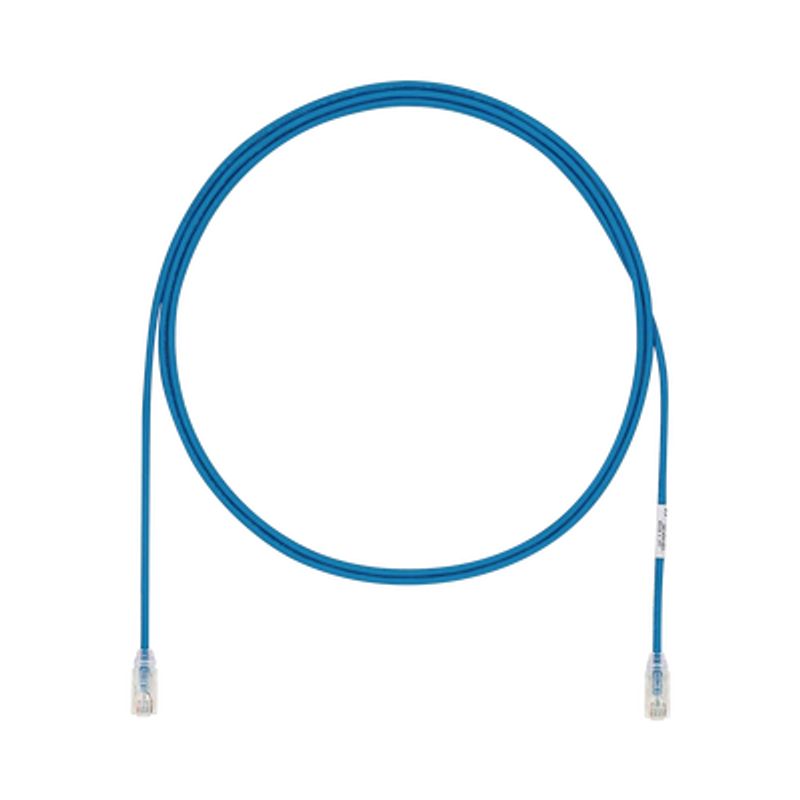 Cable De Parcheo Utp Cat6a Cm/lszh Diámetro Reducido (28awg) Color Azul 8ft Cable De Parcheo Utp Cat6a Cm/lszh Diámetro Reducido (28awg) Color Azul 8ft