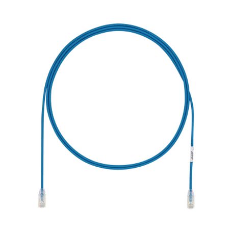 Cable De Parcheo Utp Cat6a Cm/lszh Diámetro Reducido (28awg) Color Azul 8ft Cable De Parcheo Utp Cat6a Cm/lszh Diámetro Reducido (28awg) Color Azul 8ft