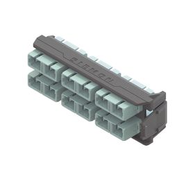 placa acopladora lightverse 12 conectores sc  acepta hasta 12 hilos de fibra multimodo