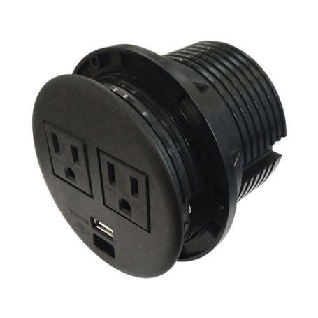 Multicontactos Empotrable Doble/ Usb A C Color Negro No Incluye Cable De Poder (1100083604) Multicontactos Empotrable Doble/ Usb A C Color Negro No Incluye Cable De Poder (1100083604)