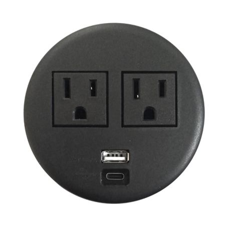 Multicontactos Empotrable Doble/ Usb A C Color Negro No Incluye Cable De Poder (1100083604) Multicontactos Empotrable Doble/ Usb A C Color Negro No Incluye Cable De Poder (1100083604)