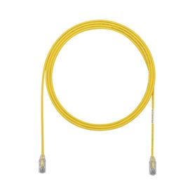 cable de parcheo tx6 utp cat6 diámetro reducido 28awg color amarillo 4ft 