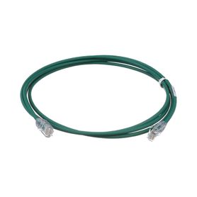 cable de parcheo utp cat6a cmlszh diámetro reducido 28awg color verde 7ft180701