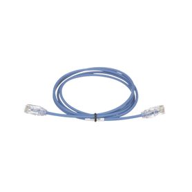 cable de parcheo tx6 utp cat6 diámetro reducido 28awg color azul 41ft 