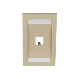 placa de pared vertical ejecutiva salida para 1 puerto minicom con espacios para etiquetas color marfil178233