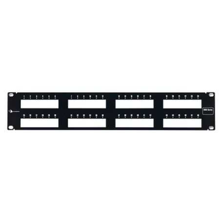 patch panel max modular vacio de 48 puertos plano 2ur