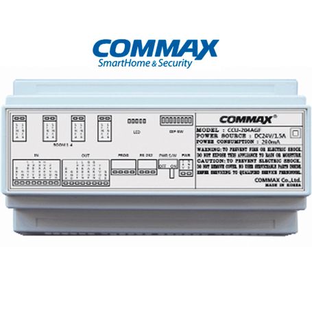 Commax Ccu204agf  Distribuidor Para Panel De Audio Modelo Dr2ag Conecta Hasta 4 Intercomunicadores O Auriculares Ap2sag Conexión