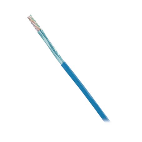 Bobina De Cable Utp De 4 Pares Varimatrix Cat6a 23 Awg Cmp (plenum) Color Azul 305m