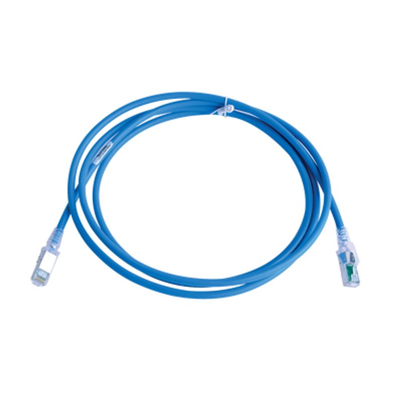 Patch Cord Zmax Cat6a S/ftp Cm/ls0h 7ft Color Azul Versión Bulk (sin Empaque Individual)