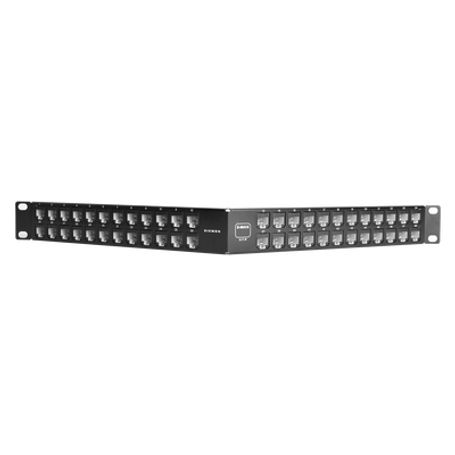 patch panel utp zmax precargado con jacks categoria 6 de 48 puertos angulado 1ur135738